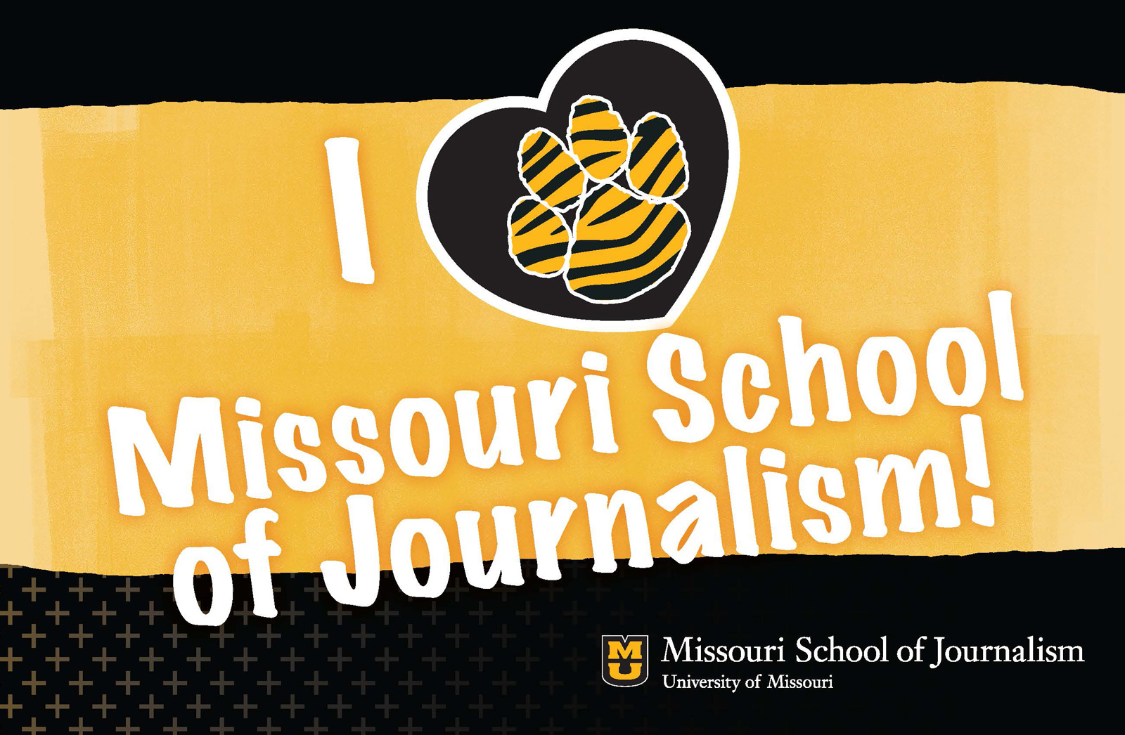 I hearty Missouri School of Journalism Postcard