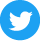 Blue Twitter social media icon