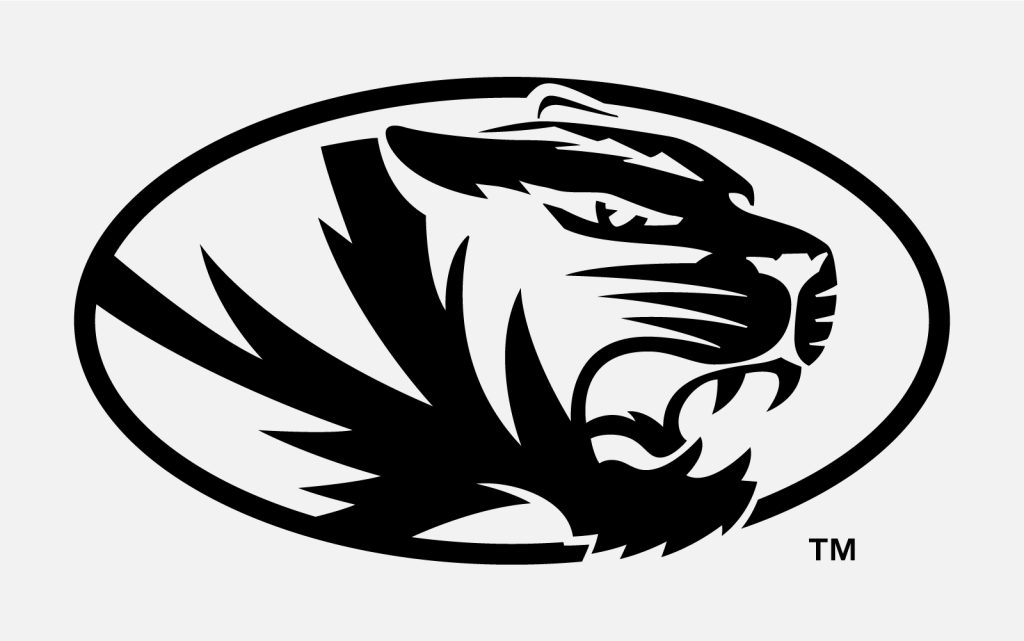 Example of incorrect use of Athletic tiger head in black on white