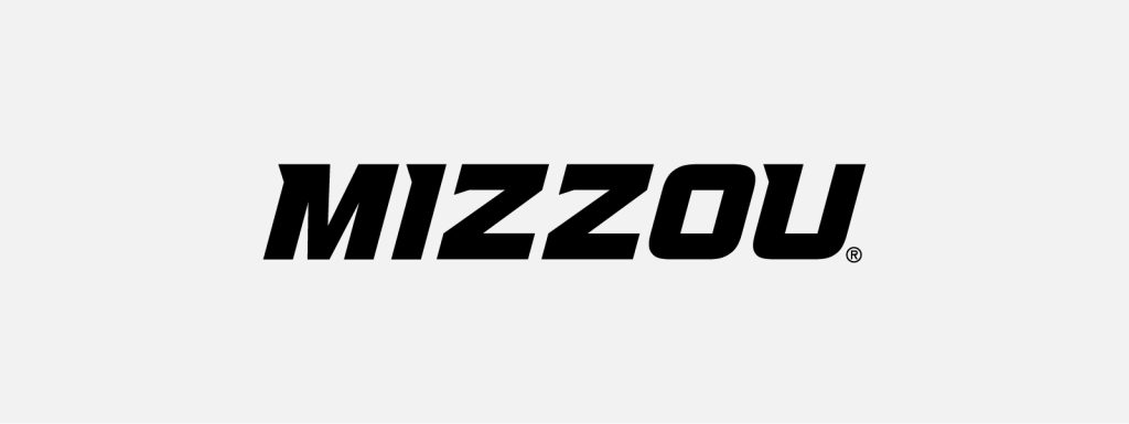 Black wordmark 'Mizzou' on white
