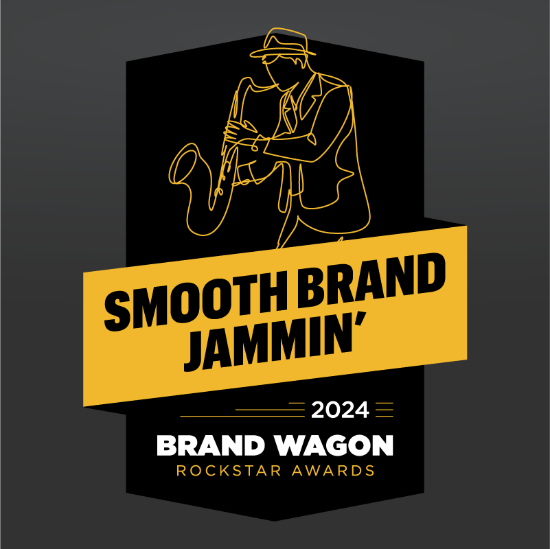 Brand Wagon award badge for smooth brand jammin.